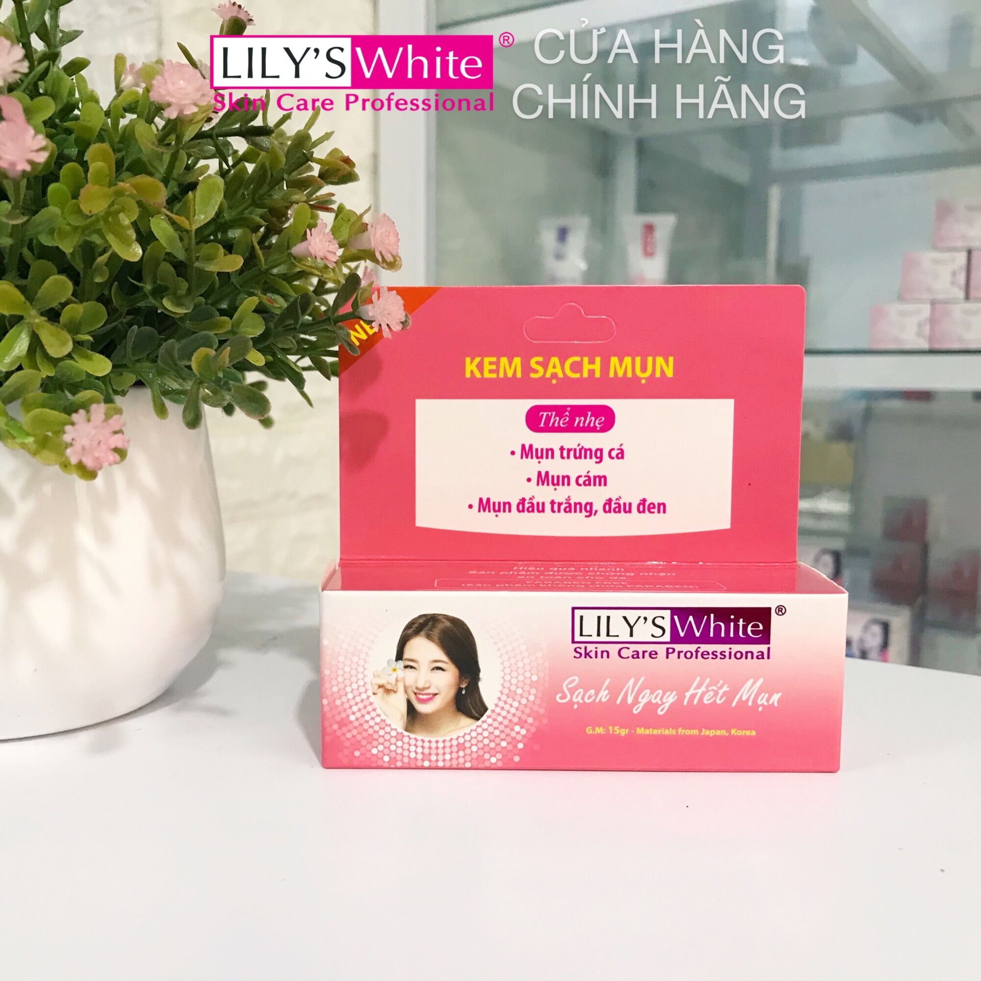 Kem sạch mụn tuổi teen thể nhẹ lily’s white