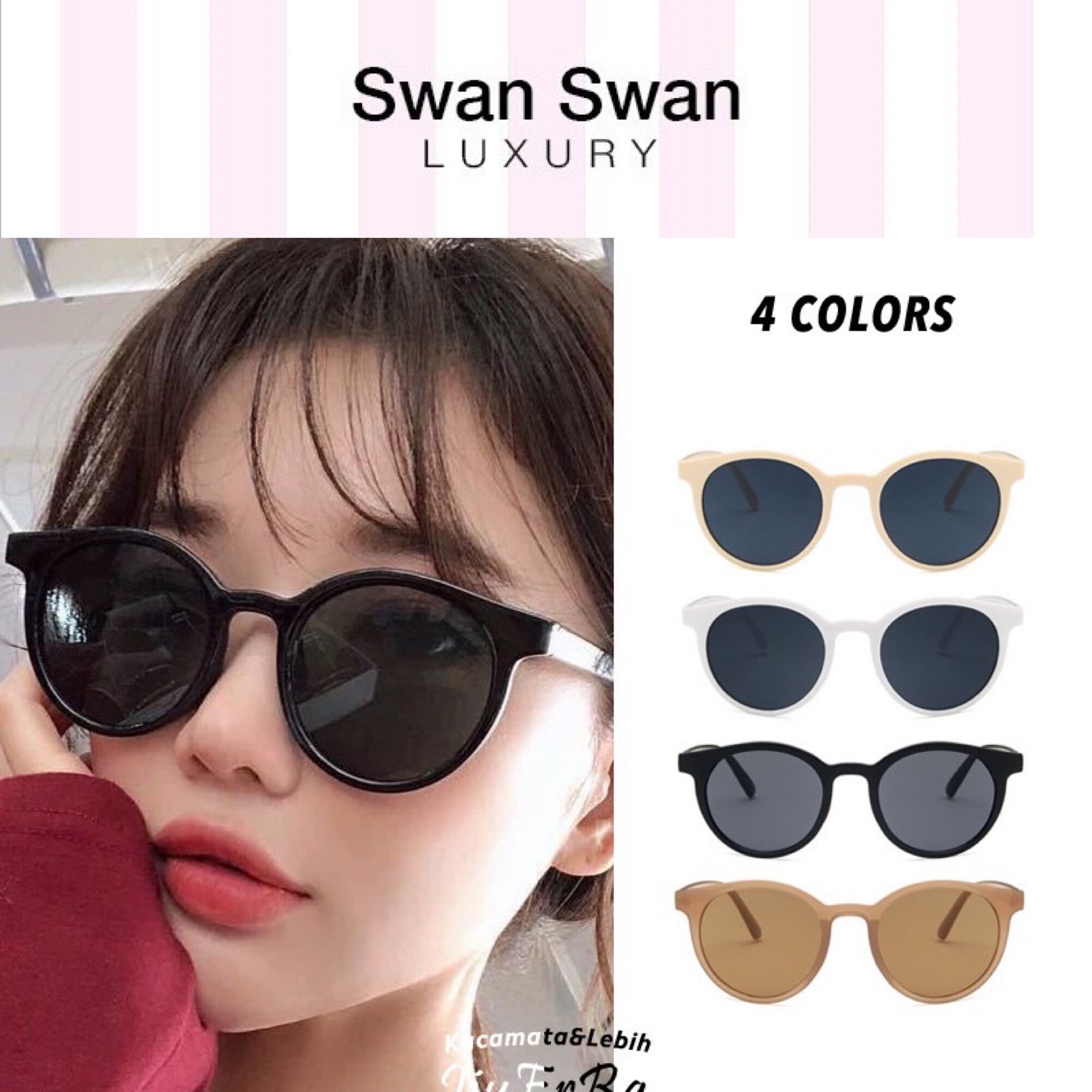 Mắt Kính Mát Gọng Tròn Cổ Điển Thời Trang