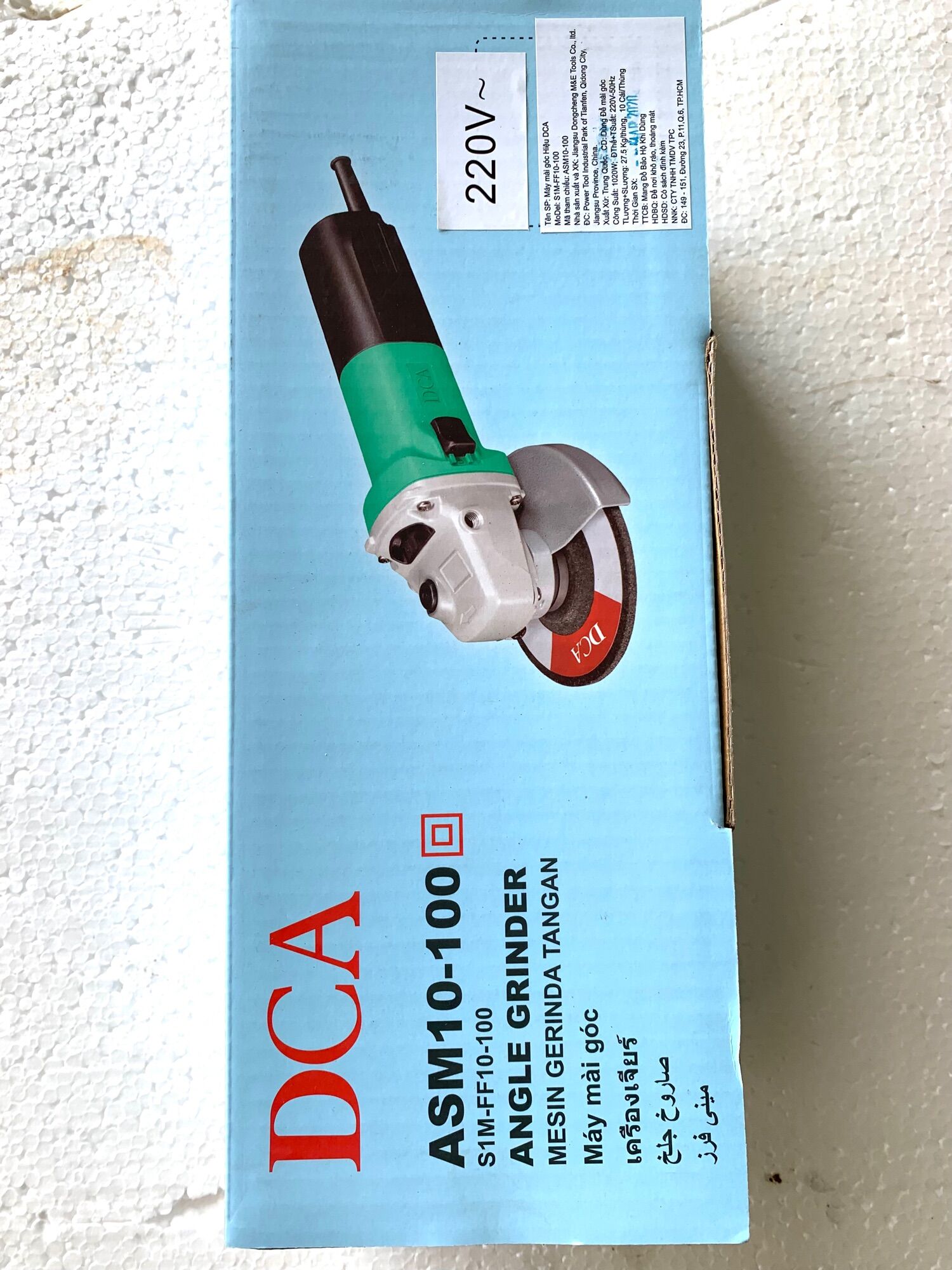 Máy mài góc có điều tốc 1020W DCA ASM10-100