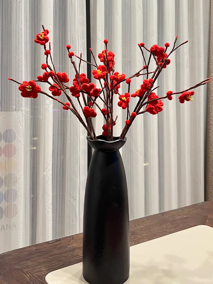 [HANDMADE] Cành đào DECOR ngày tết bằng len 🎆🎆