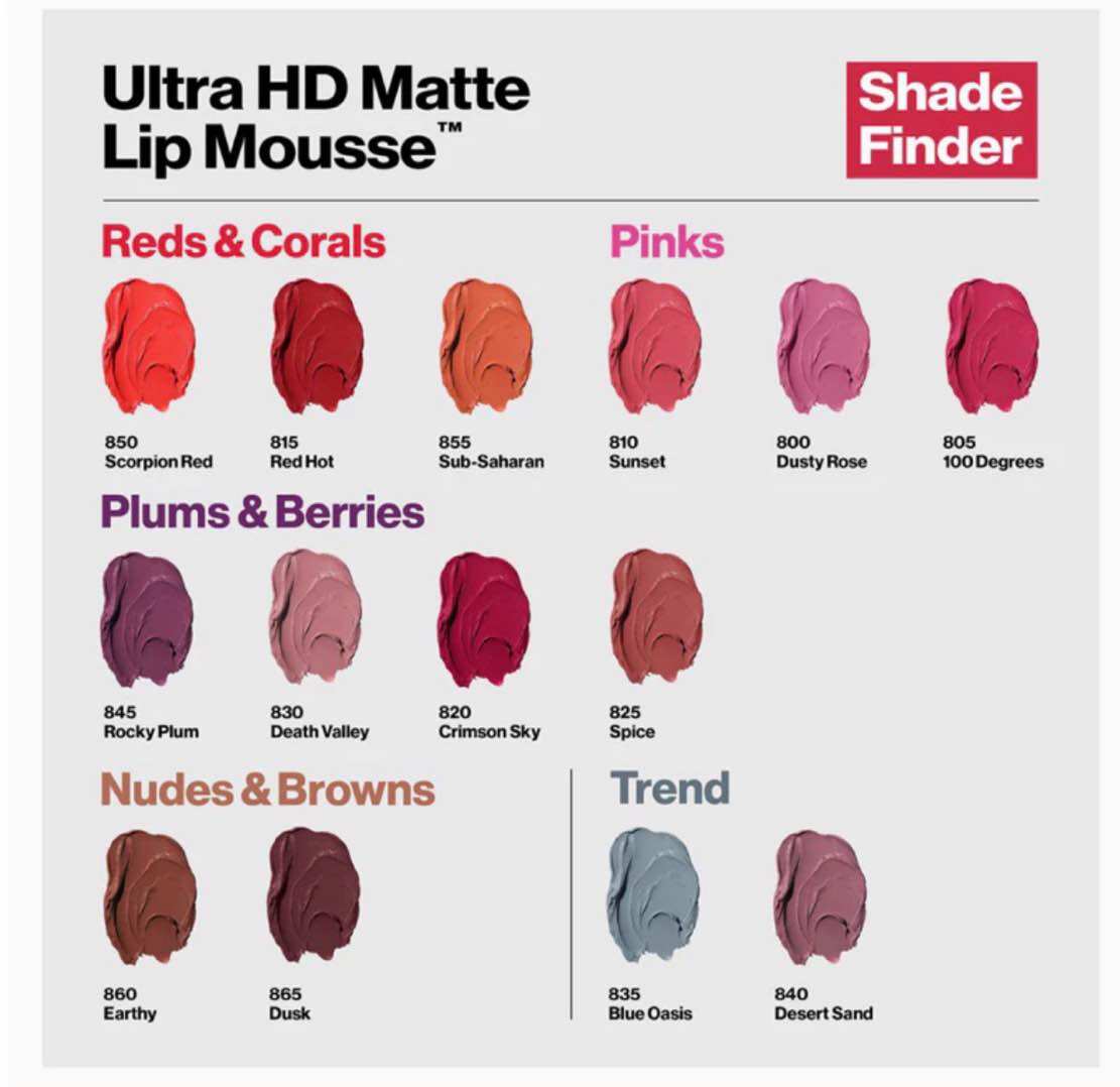 (Mỹ )Son Kem Lì Revlon Ultra Hd Lip Mousse Hyper Matte 830