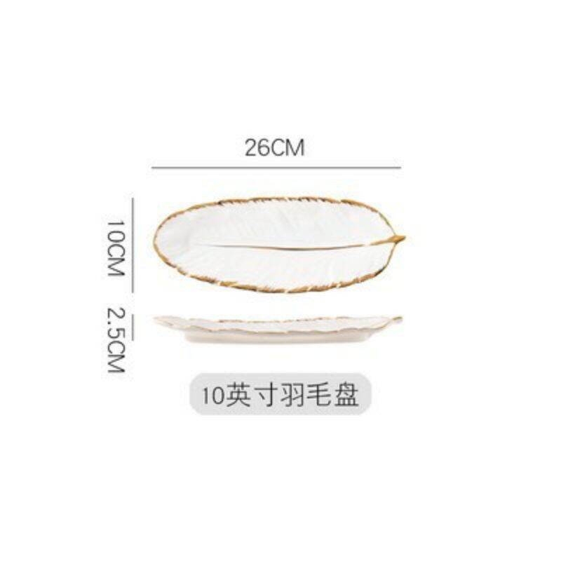 (hàng có sẵn )đĩa ăn hình lá, trang trí , decor