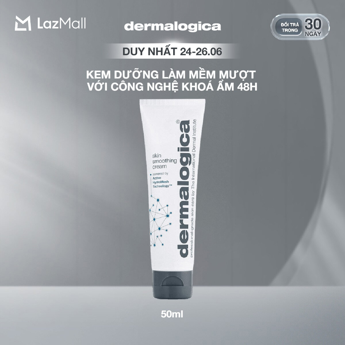 Kem dưỡng ẩm Dermalogica Skin Smoothing Cream 50ml cấp nước 48h