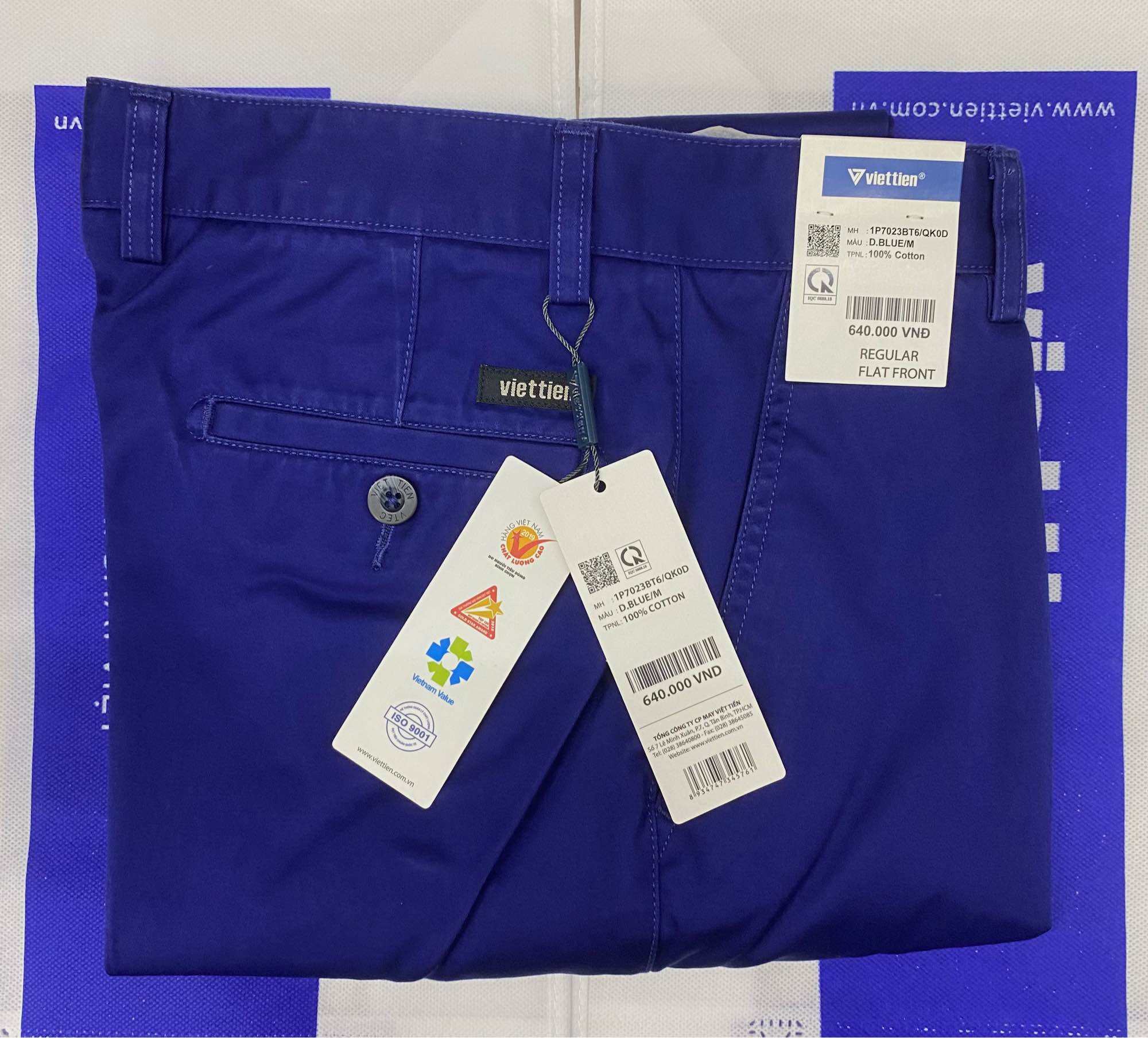 Quần kaki form thường Việt tiến dòng regular