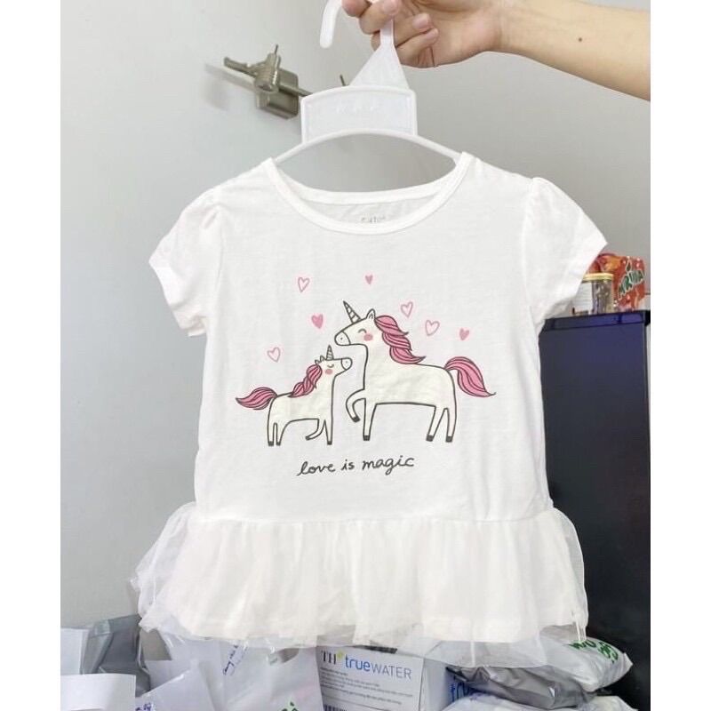 Áo thun kiểu bé gái