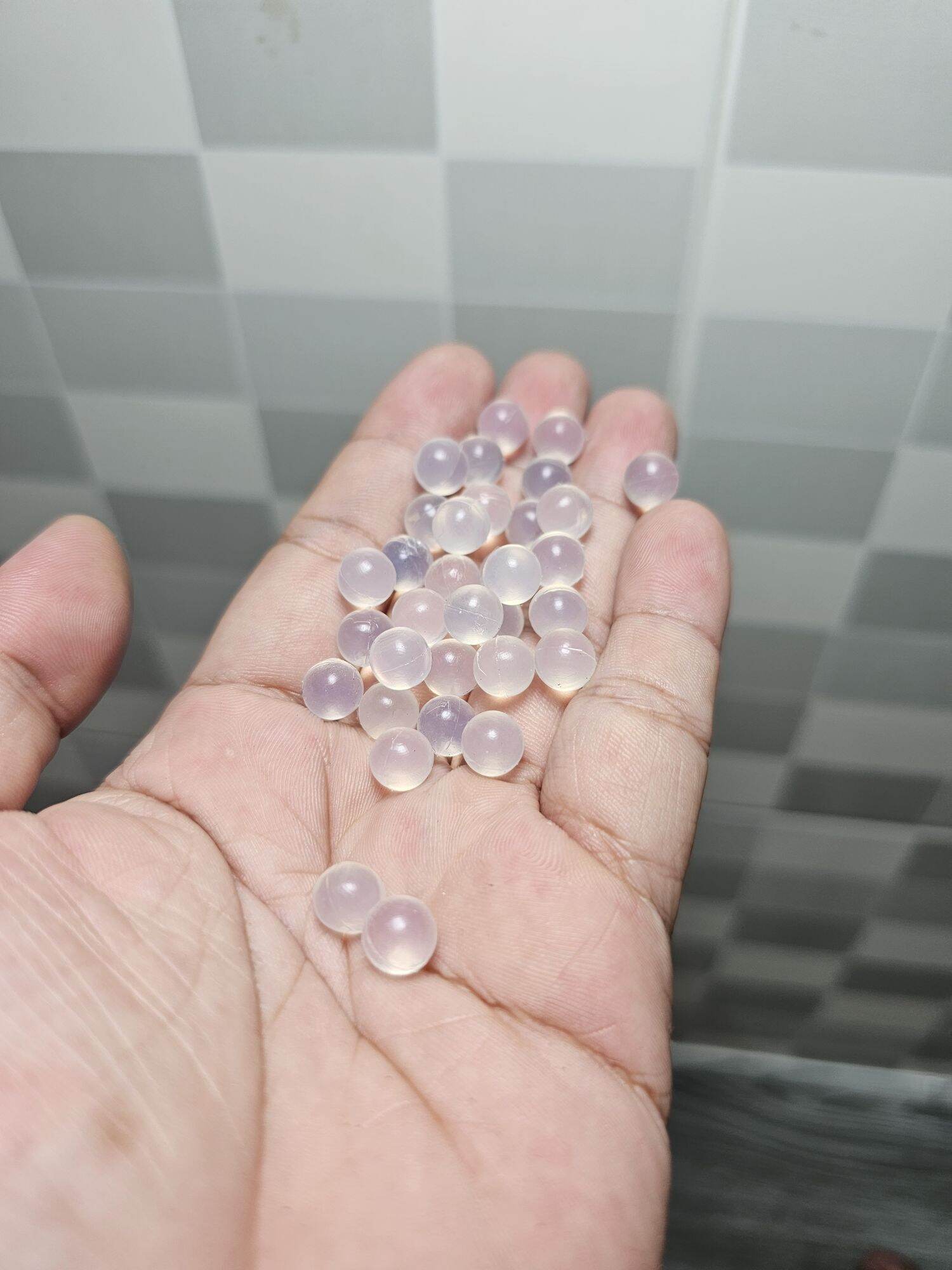 Bi silicon trong Bạch kim trong suốt nhiều size