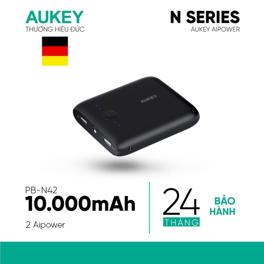Sạc dự phòng 10.000 mah aukey pb-n42