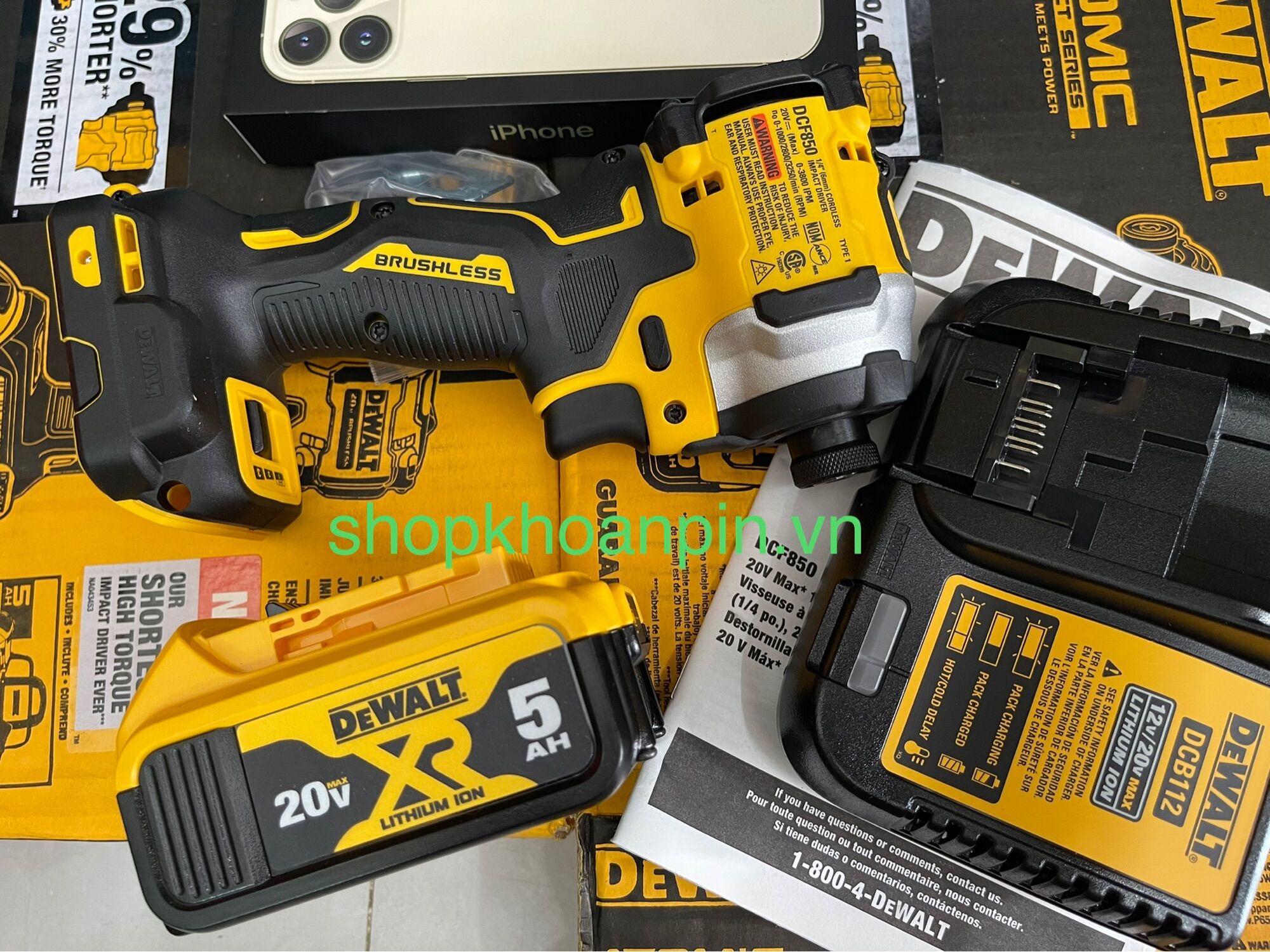 Dewalt DCF850P1 MÁY BẮT VÍT DEWALT DCF850P1