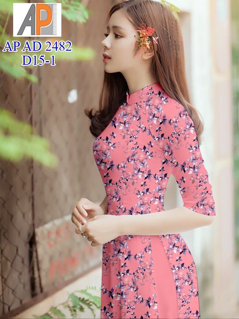 Vải áo dài in hoa nhí