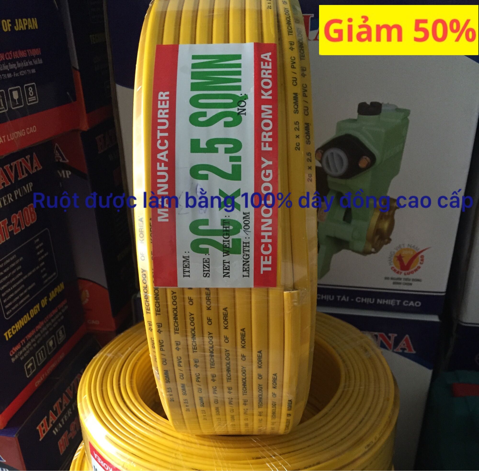 Dây điện đôi đồng 2Cx2.5 Technology of Korea