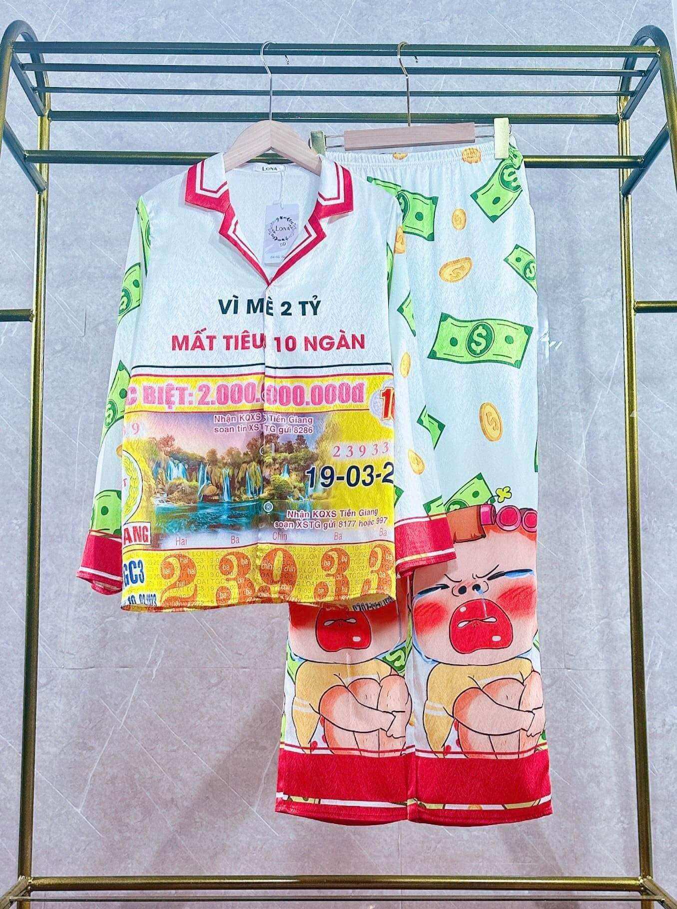Bộ lụa xước hot trend, tay dài quần dài