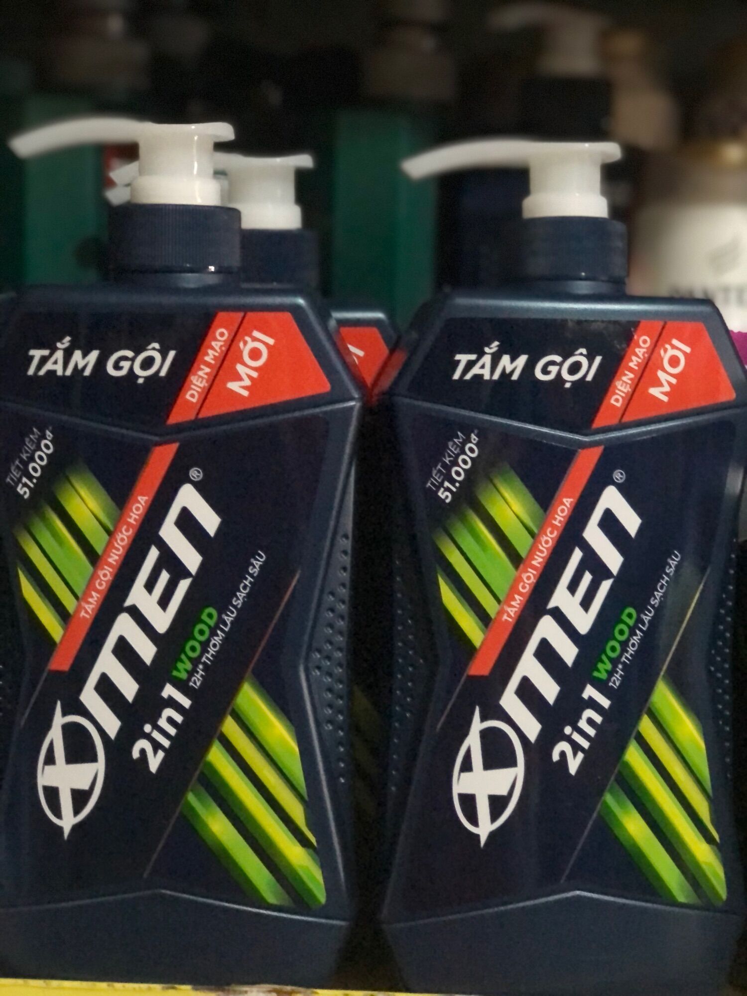 Tắm gội xmen 2 in 1 650g tặng chai sữa tắm 150g