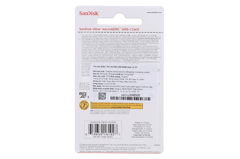 Thẻ nhớ micro sd 64gb