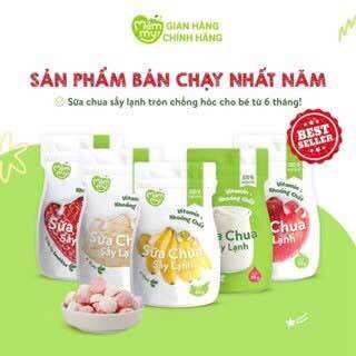 [ GIÁ TỐT - DATE MỚI ] Sữa chua sấy lạnh Mămmy 5 vị: Tổ yến, Táo, Dâu, Chuối và Nguyên bản bé từ 6 tháng