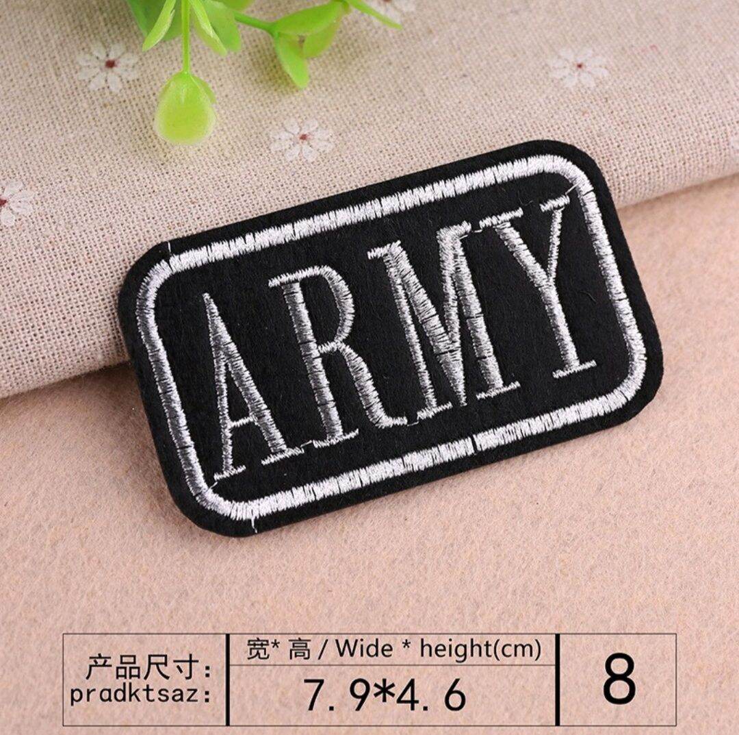 Logo ủi/patch ủi/sticker thêu dùng trang trí quần áo