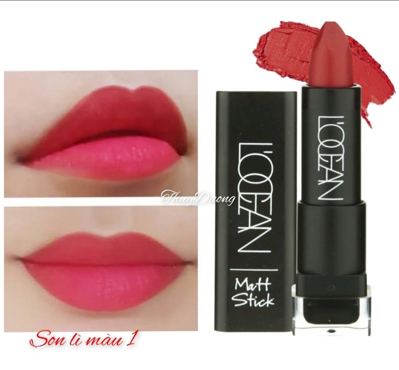 Son lì locean màu 01 dorothy red chính hãng hàn quốc