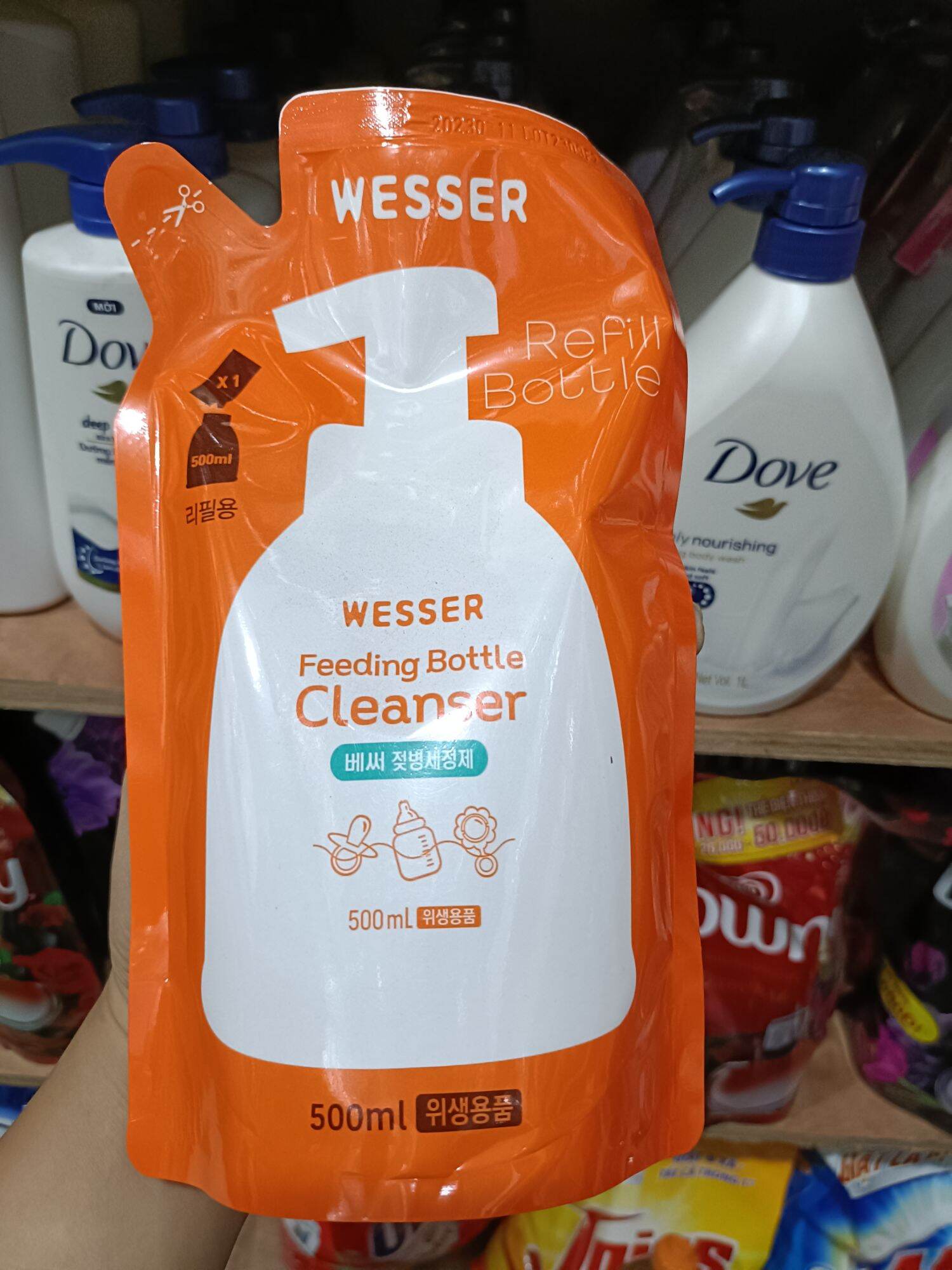 NƯỚC RỬA BÌNH SỮA WESSER 500ml