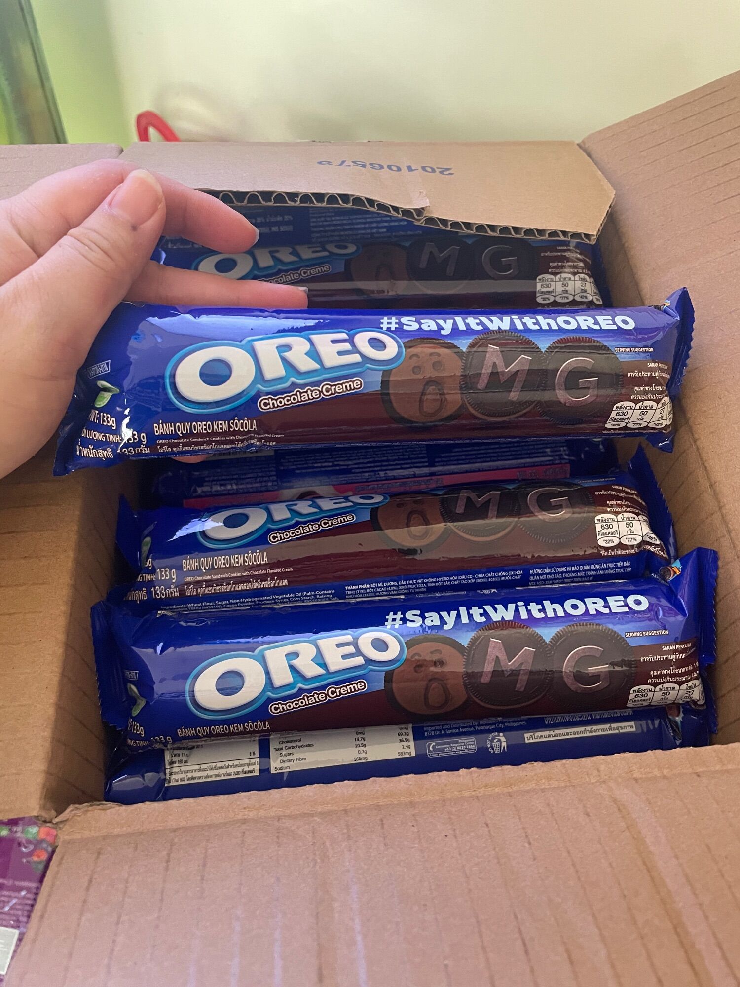 Bánh quy kem oreo cây 133g