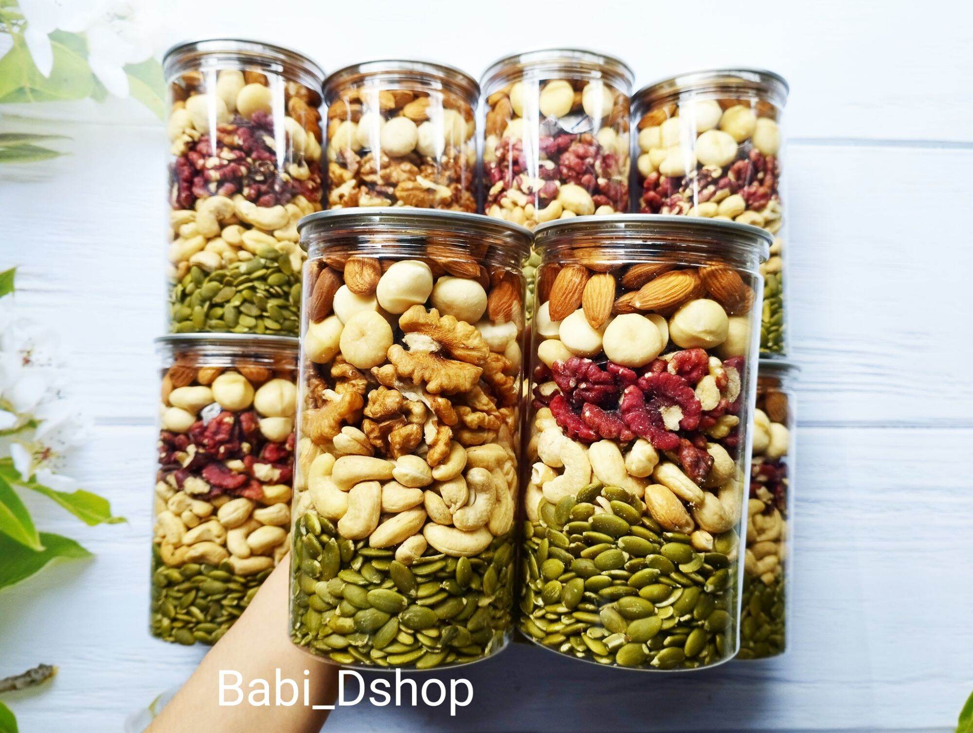 Hạt Dinh Dưỡng 500g- Mix 5 Loại Hạt (macca, óc chó đỏ, hạt điều, hạt bí, hạnh nhân)