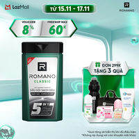 Dầu gội sạch gàu Romano Classic loại bỏ & ngăn gàu trở lại 380g