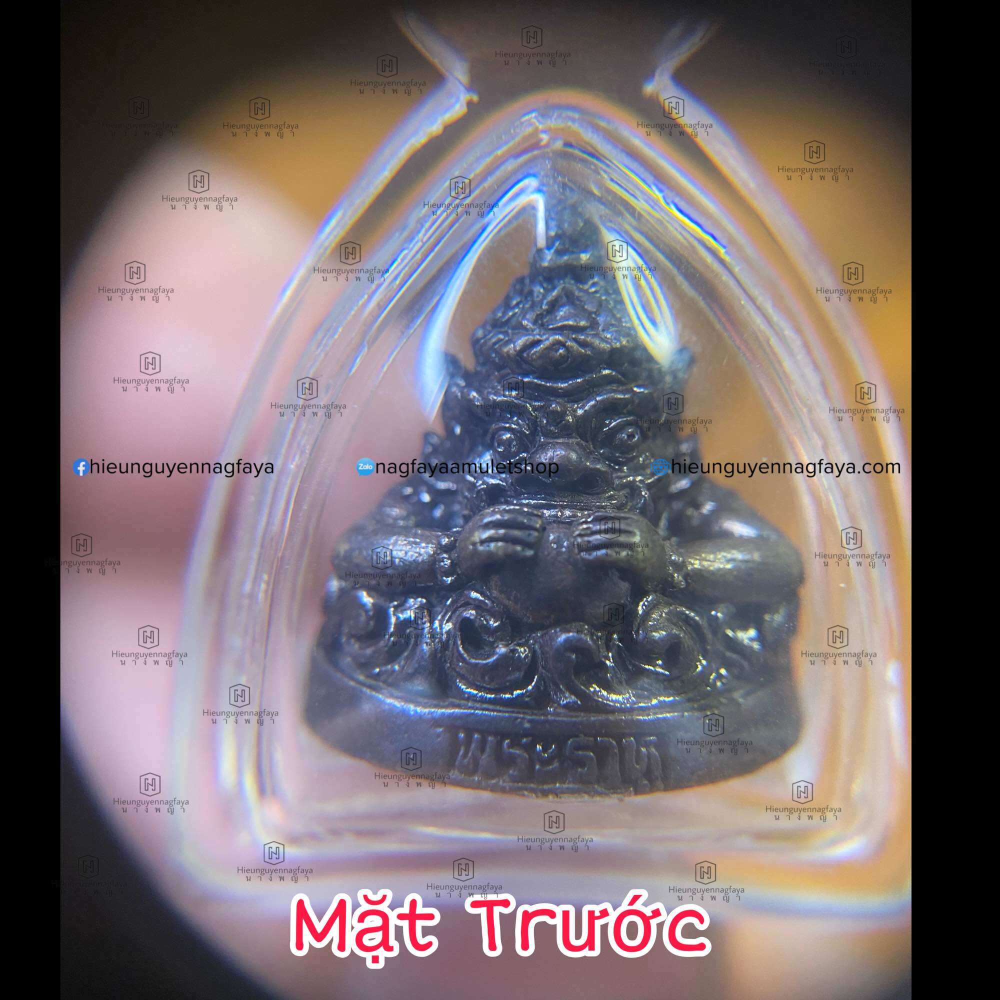 ] mặt dây chuyền đeo cổ rahu đen