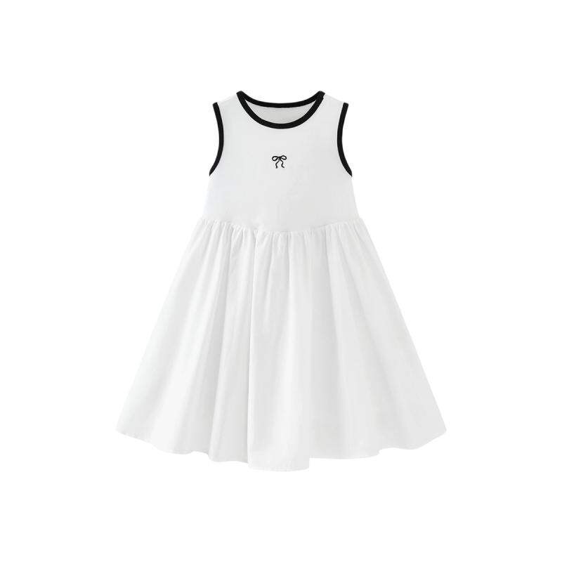 Mini Girls Sleeveless Dress Children's Vest Skirt Summer New Sweet Slim Fit Umbrella Skirt Soft Casual Style Giá 658,000 Đồng*Miễn phí vận chuyển
