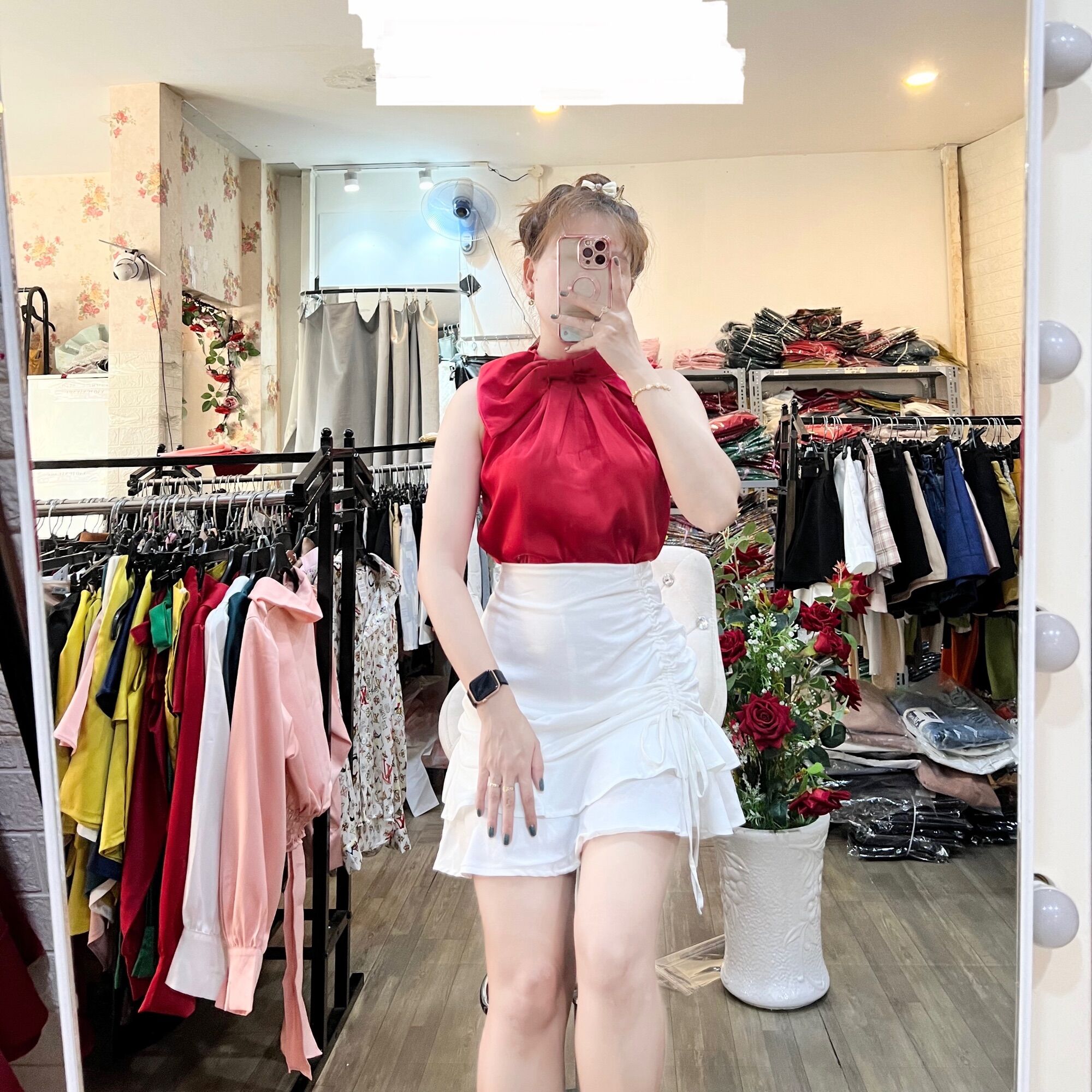 ÁO LỤA YẾM NƠ TO NHIỀU SIZE HÀNG THIẾT KẾ