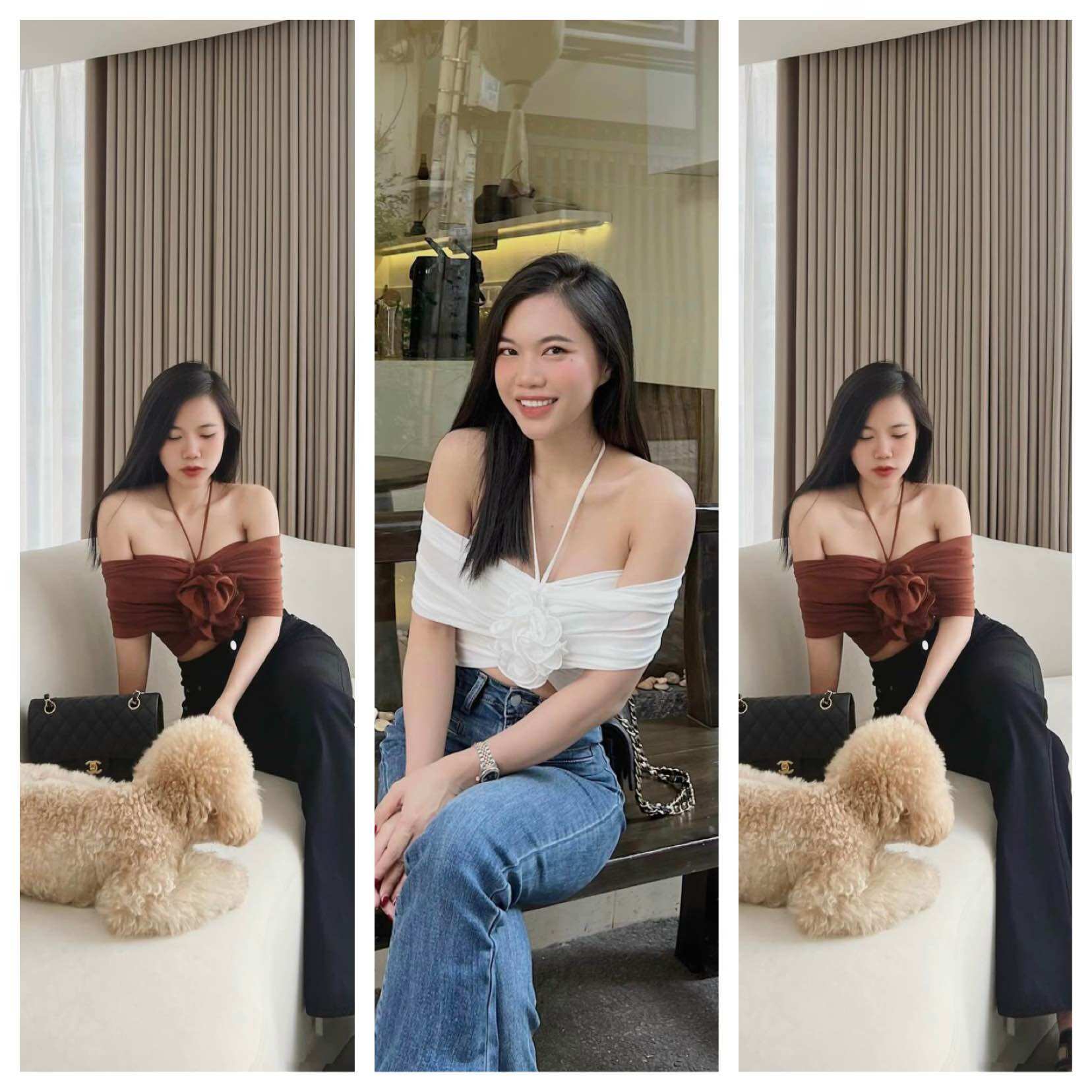Áo yếm lưới hoa ngực hàng tk loại 1 form chuẩn( Kèm dây chòng Cổ,Áo kiểu