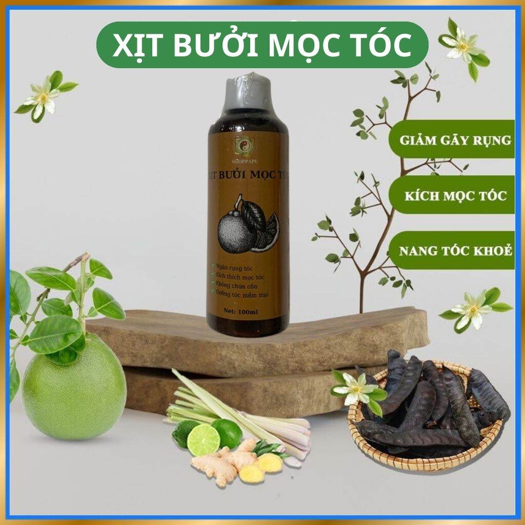 ✅ xịt bưởi mọc tóc giúp ngăn rụng tóc, kích thích mọc tóc, dưỡng tóc mềm mại