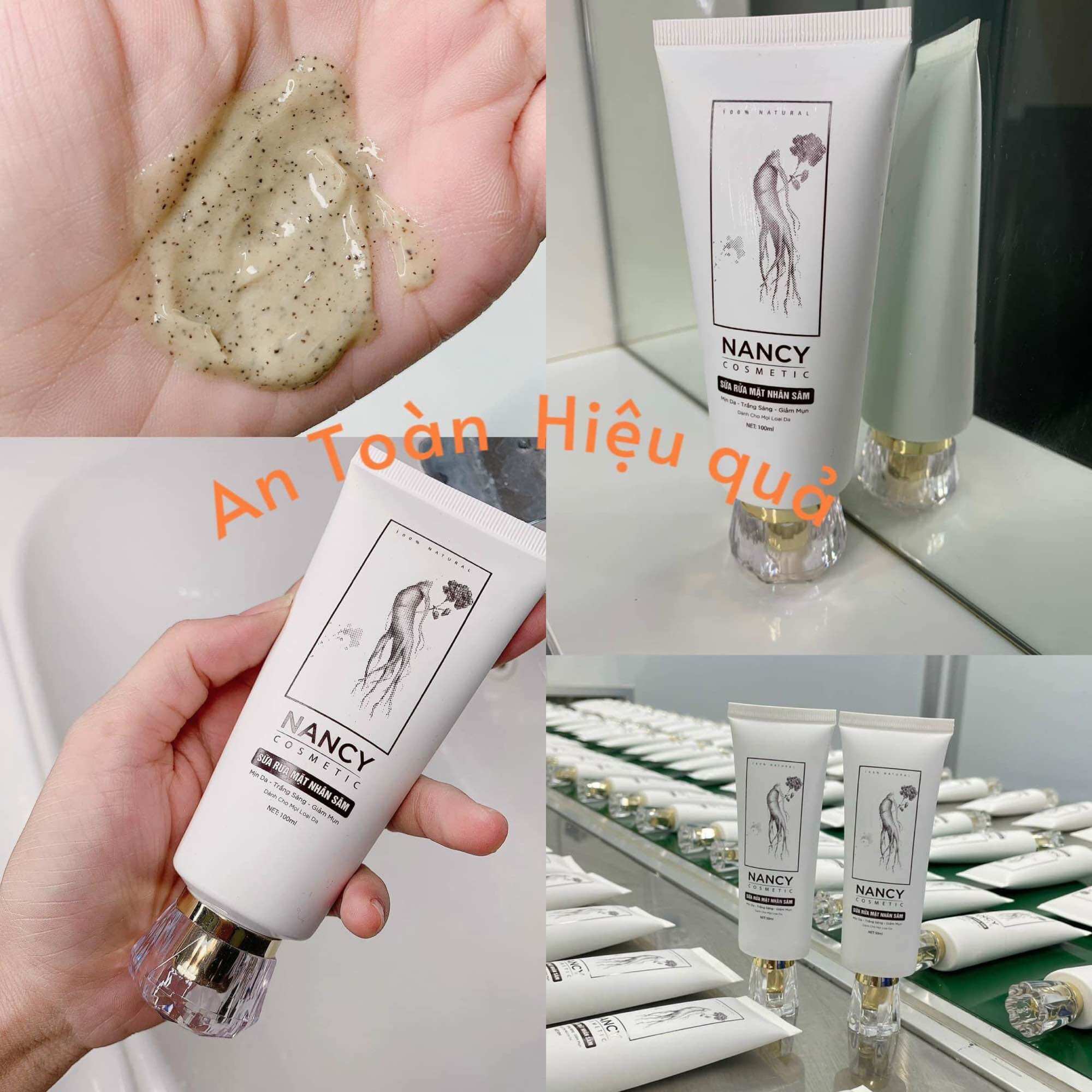 Sữa rửa mặt nhân sâm đông y nacy - tuýp 100ml