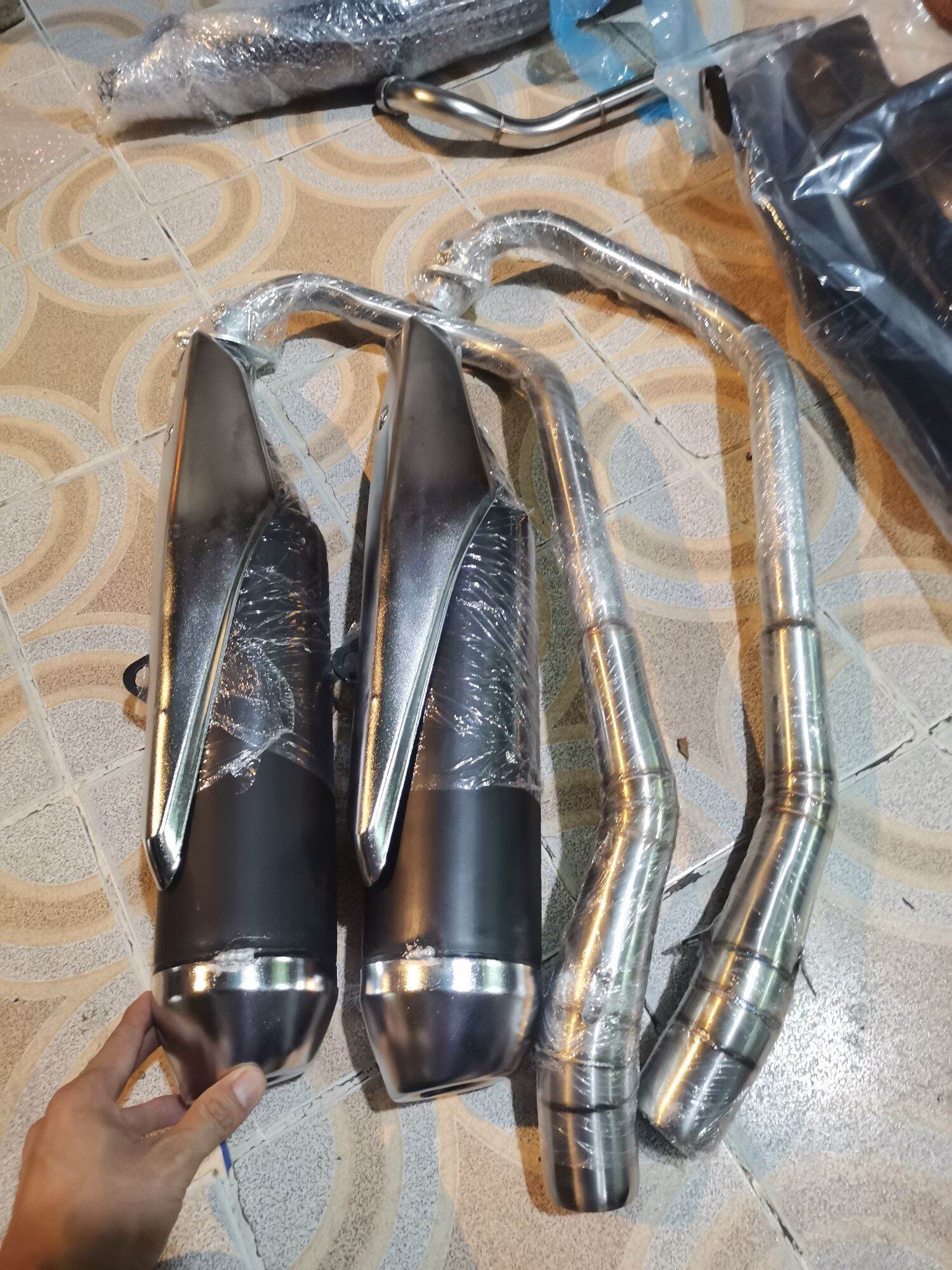 pô Raider fi satria móc cổ cong 2 khúc