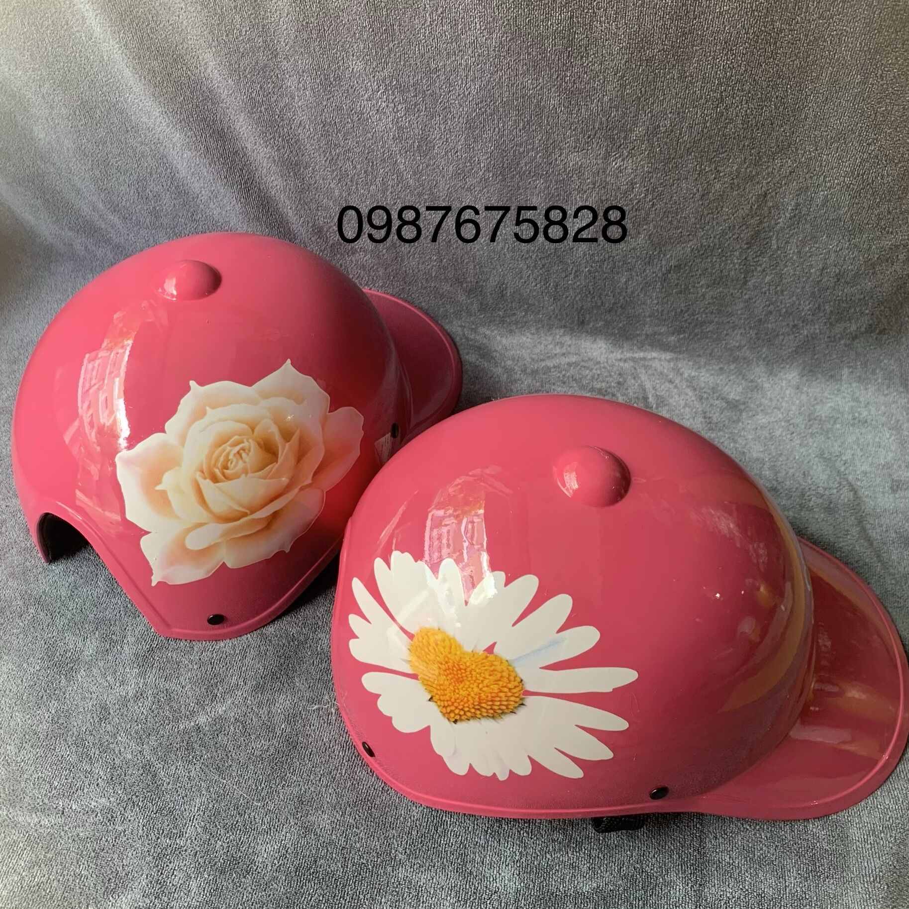 Ảnh thật 100% nón bảo hiểm kết hoa nữ nhiều màu 🌸🌸🌸