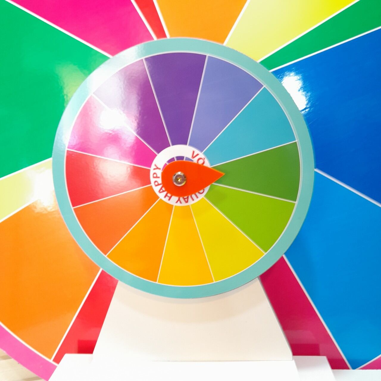 Vòng quay (may mắn Lucky wheel 12ô xanh - Kt: 25cm x 35cm)