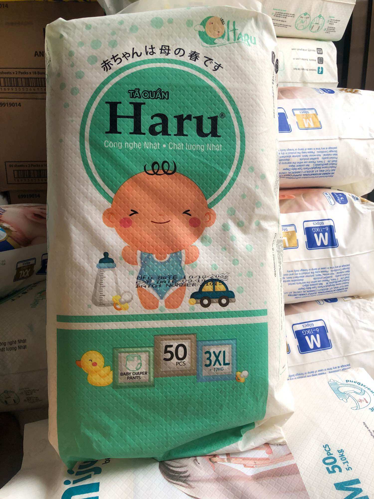 Tã quần haru size 3xl 50miếng