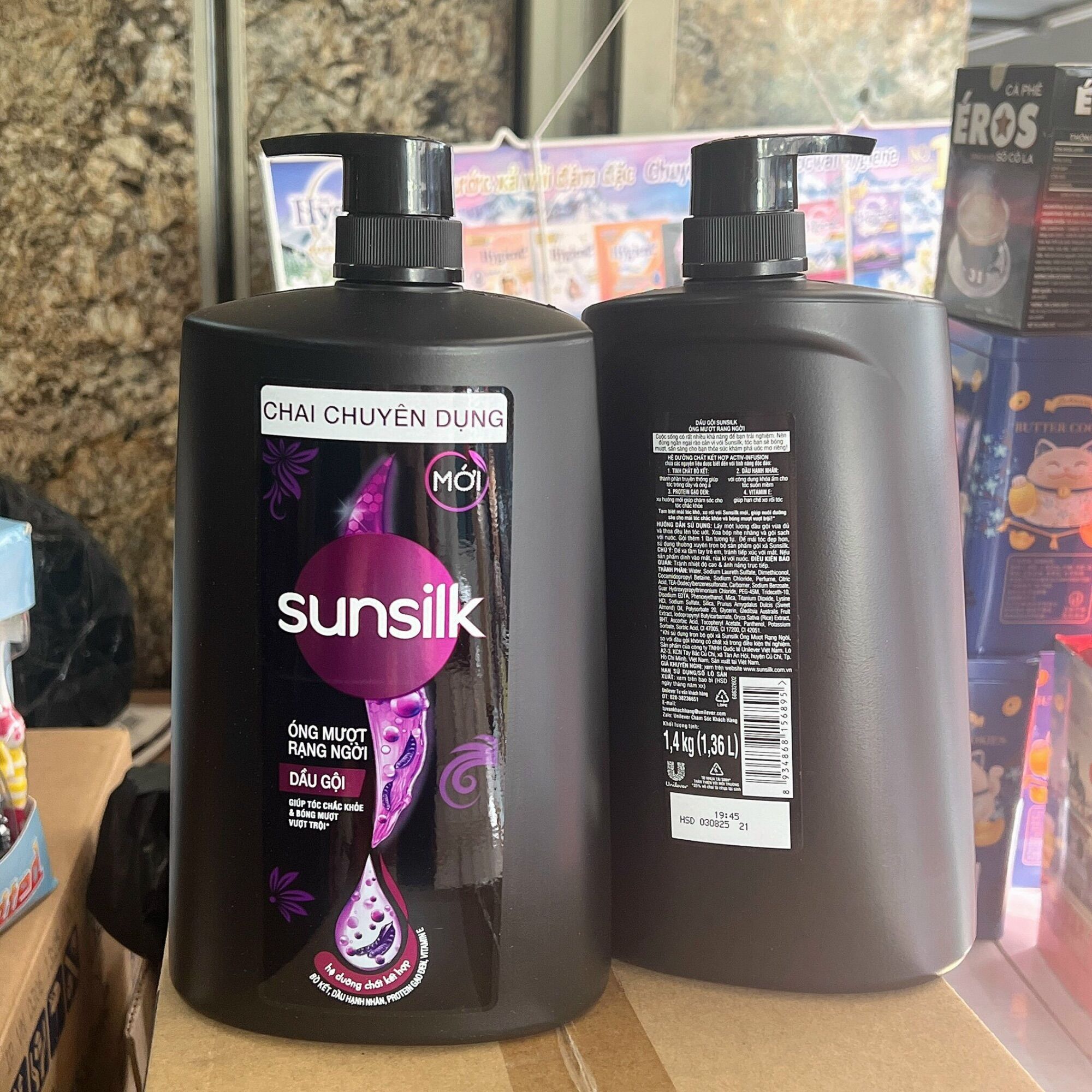 Dầu gội sunsilk chai 1kg4 màu --- đen -vàng