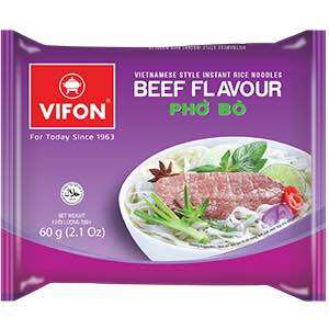 comb 4 gói PHỞ BÒ 65 gr Có bịch nước cốt bò viffon