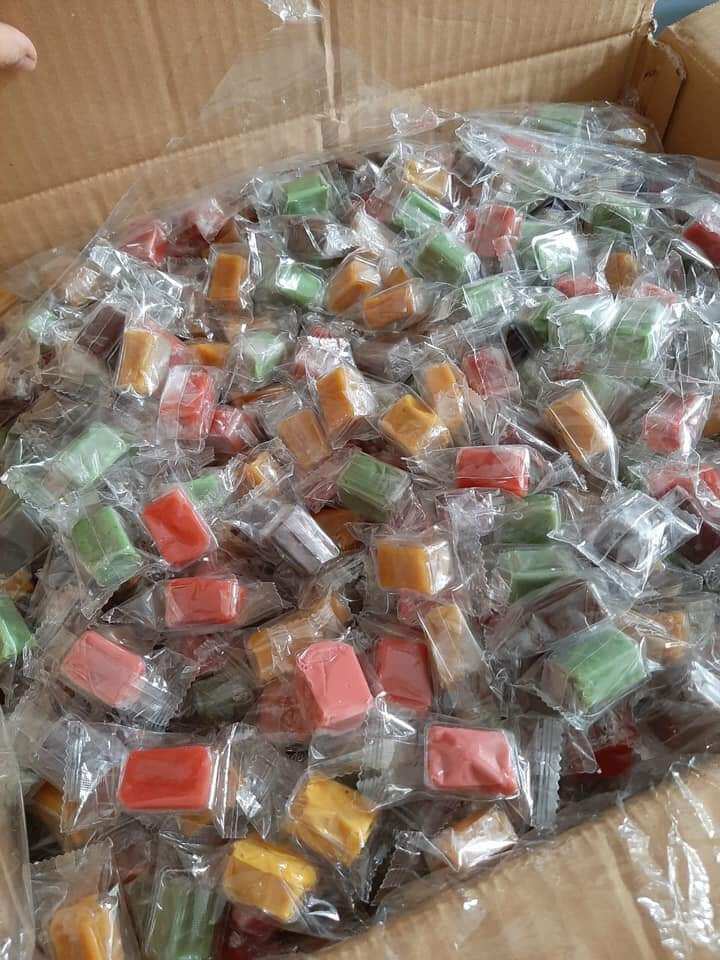 100g kẹo dừa sáp 7 màu