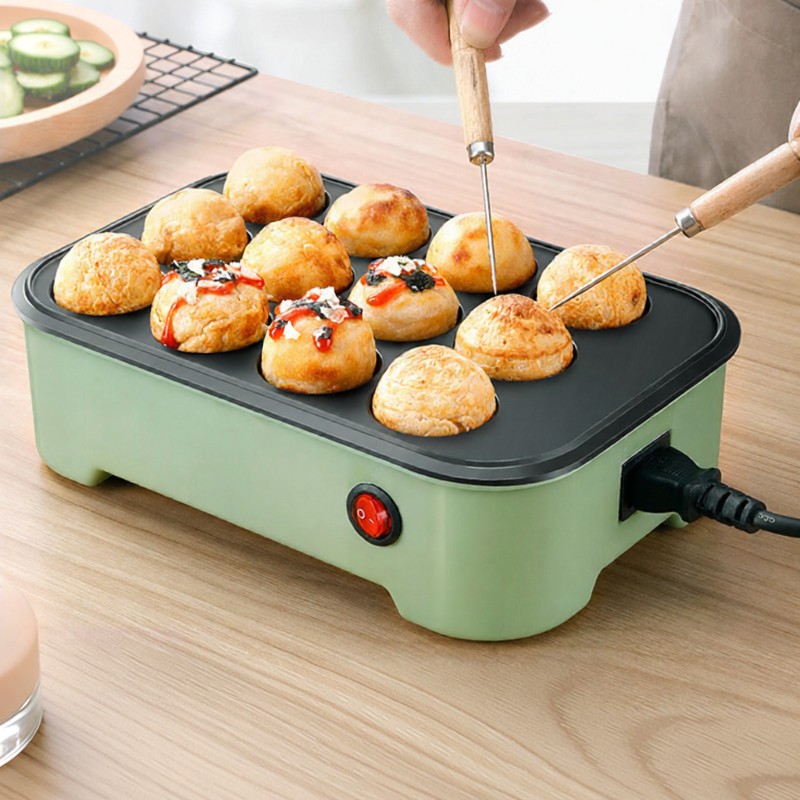 XIANGYOUYOU | Máy Làm Bánh Takoyaki Đa Năng Mini