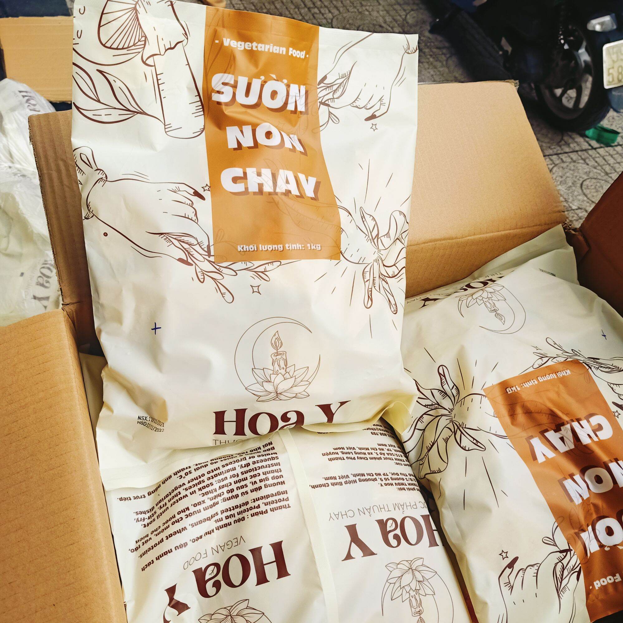 Sườn non chay cao cấp hoa y 1kg