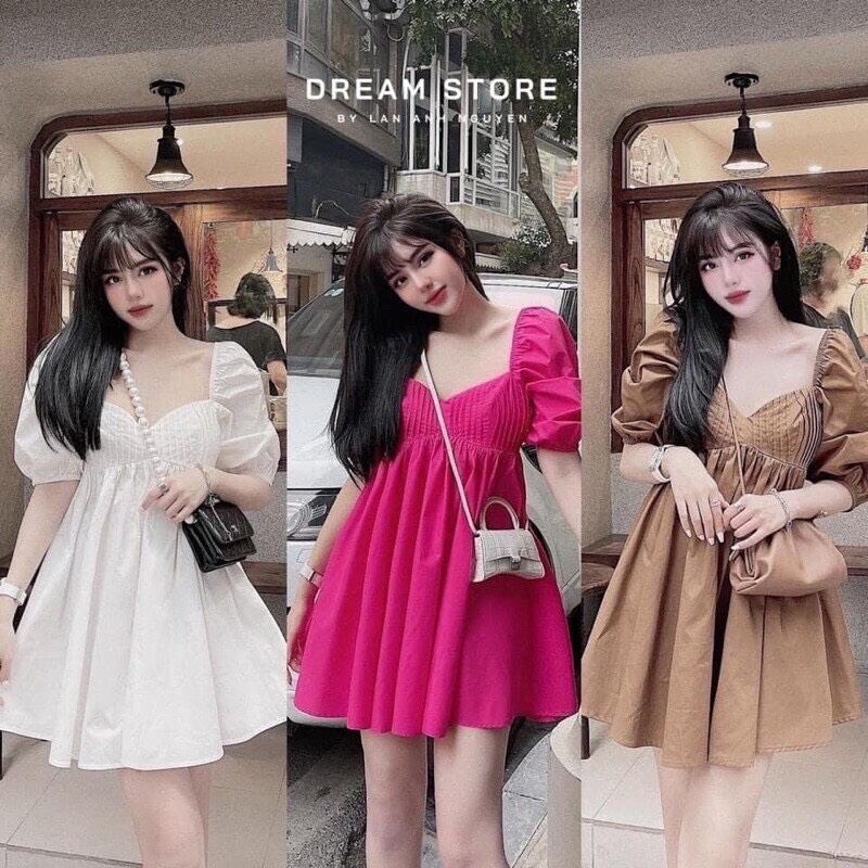50-95kg bigsize đầm babydoll cổ tim