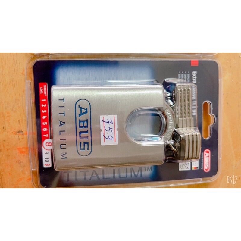 Khoá Abus titanium chống cắt 66csti, 96csti