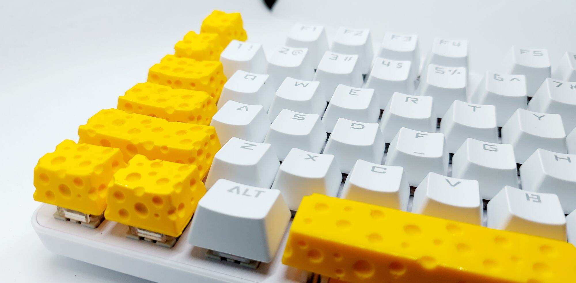 Keycap Cheese OEM trang trí bàn phím cơ gaming.