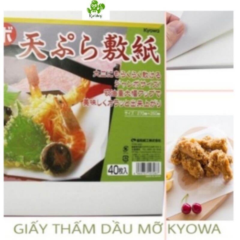 Set 40 giấy thấm dầu, mỡ đồ chiên rán