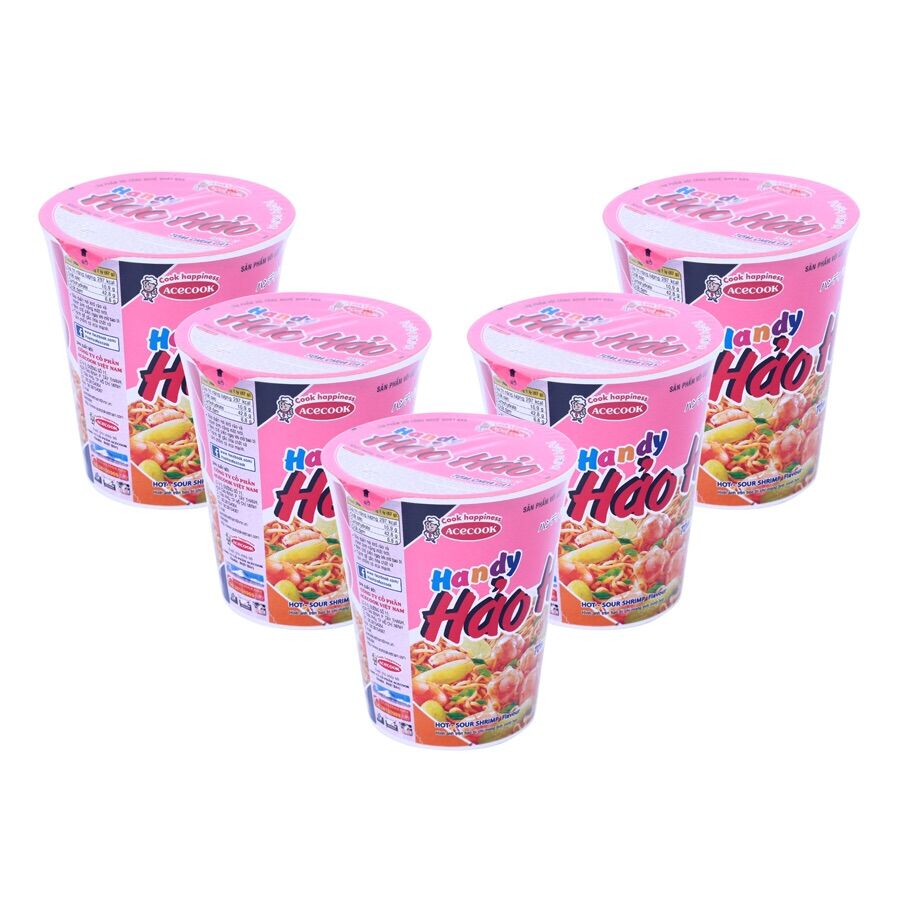 Combo 5 ly Mì Hảo Hảo tôm chua cay 67g