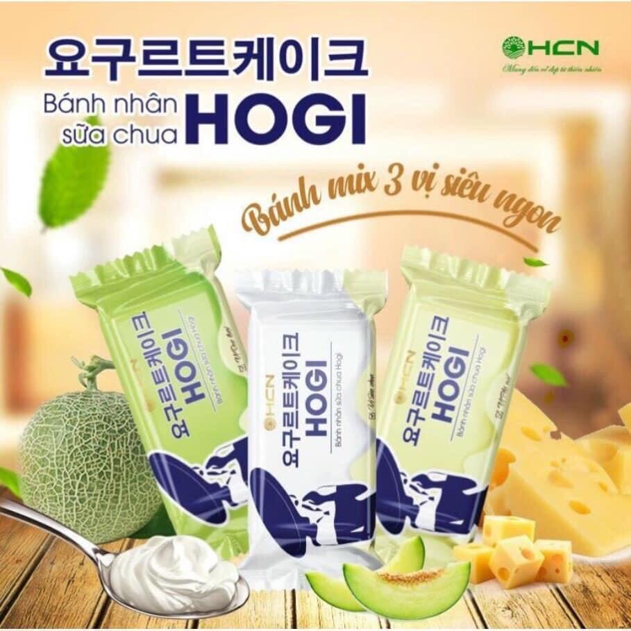 Bánh nhân sữa chua Hogi bán lẽ bịch 1kg và 0,5kg, mix 3 vị: Vị sữa chua/ Vị Phomai/ Vị dưa lưới