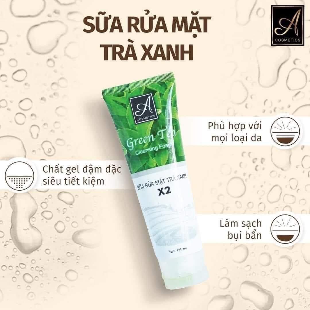 Sữa rửa mặt trà xanh x2 120ml