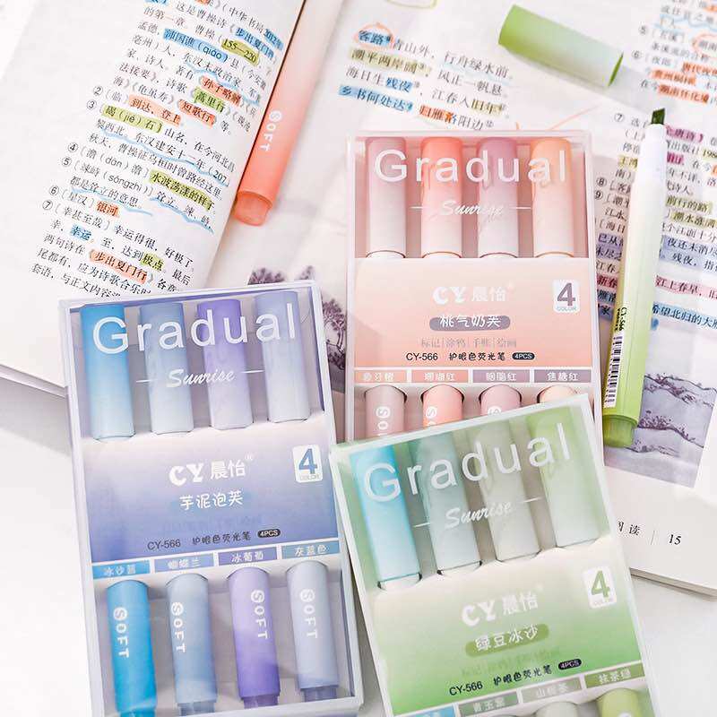 Bút highlight đánh dấu 4 màu