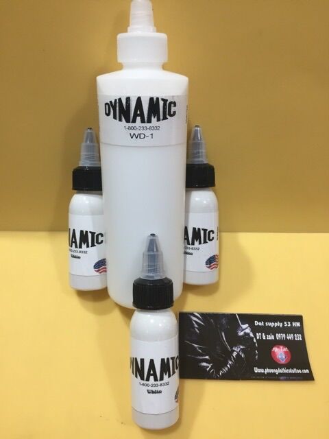 Mực xăm hình Dynamic mầu trắng