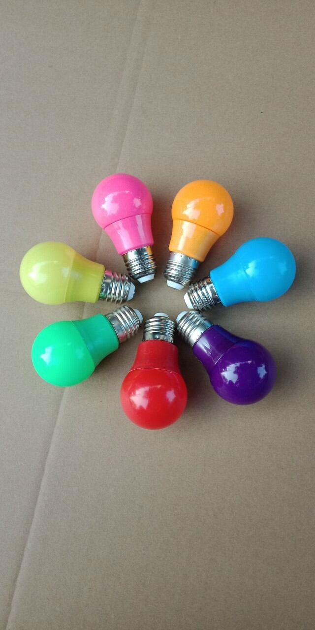 combo 5 bóng đèn led màu 3w đui e27 phổ thông