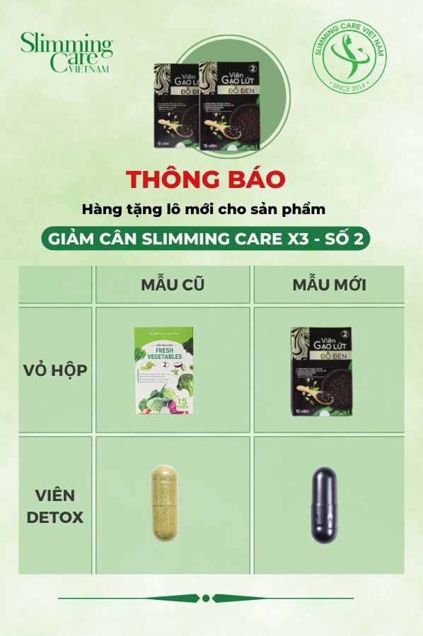 [Chính Hãng]Thảo Mộc Giảm Cân Slimming Care X3